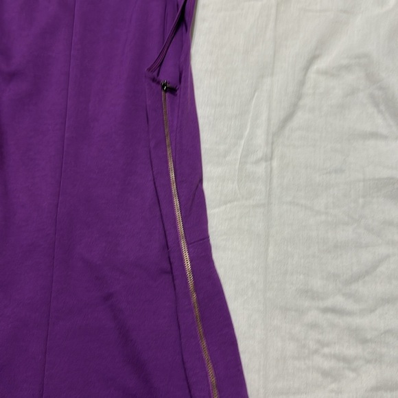 Banana Republic Women’s Sleeveless Stretch Zip up Purple Dress Sz 12 NWT - Picture 4 of 6